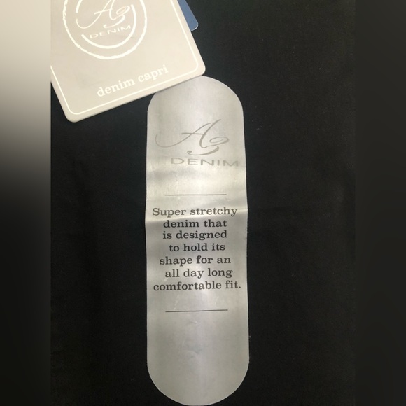 NWT A3 Denim Black Capris Size 14P - Picture 3 of 11